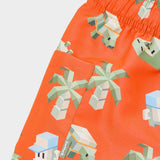 Mayoral Boys Printed Swim Trunks ~ Orange