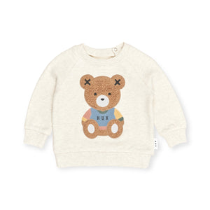Huxbaby Teddy Hux Sweatshirt & Slouch Pants Set ~ Oat Marle