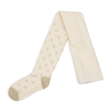 Billieblush Metallic Stars Tights ~ Ivory
