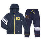 Appaman Boys Strivers Hoodie & Sidewalk Sweats Set ~ Dark Navy