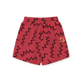 Rock Your Kid Zig Zag Hoodie & Shorts Set ~ Red Washed