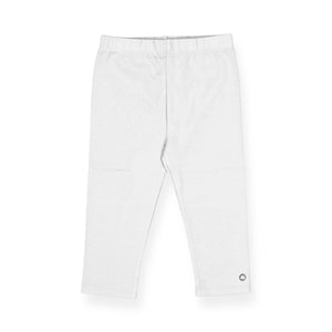 Mayoral Girls Basic Cropped Leggings ~ White