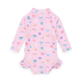 Huxbaby Hux Emoji l/s Swimsuit ~ Orchid