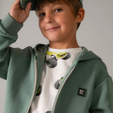 Mayoral Boys Zip Hoodie ~ Green