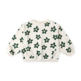 Rylee + Cru Baby Oversized Sweatshirt & Wide Leg Sweatpants Set ~ Daisy/Natural