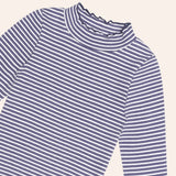 Huxbaby Dreamy Denim Overall Dress & Ribbed l/s Top Set ~ Blue Denim/Ink Stripe