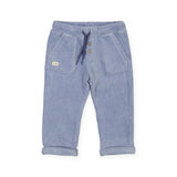 Mayoral Baby Boy Ribbed Velour Pants ~ Glacial