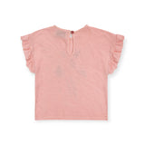 Bobo Choses Baby Ruffle T-shirt & Joggers Set ~ Fireworks/Pink