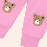 Huxbaby Furry Huxbear Sweatshirt & Sweatpants Set ~ Fuchsia