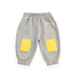 Bobo Choses Baby Happy Dog Sweatshirt & Knee Patch Joggers Set ~ Heather Grey