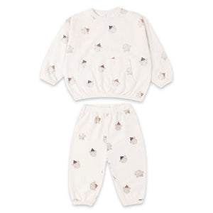 Rylee + Cru Baby Relaxed Top & Joggers Set ~ Winter Bears/Natural