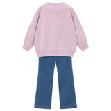 Mayoral Girls 3D Sweatshirt & Flared Leggings Set ~ Mauve