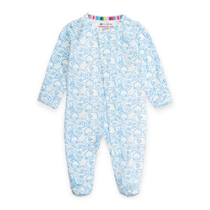 Magnetic Me Modal Footie ~ Herds of a Feather Blue