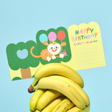 Wrap Monkey Surprise Fold Out Birthday Card