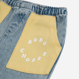 Bobo Choses Baby Denim Bermuda Shorts ~ Circle/Light Yellow