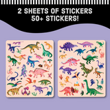 Mudpuppy Dinosaur Park Sticker Play Reusable Sticker Activity Set