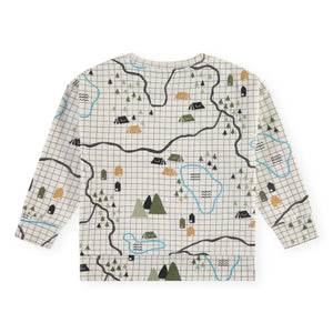 Babyface Boys Printed Sweatshirt ~ Campsite/Off-White