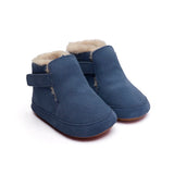 Old Soles Apres Bub Fur Lined Bootie ~ Indigo Suede