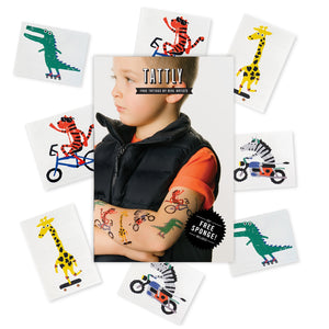 Tattly Go Go Animals Tattoo Set