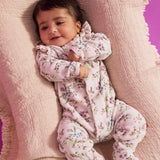 Magnetic Me Velour Ruffle Footie ~ Emily