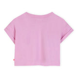 Billieblush Smile Island Graphic Boxy Cropped s/s T-shirt ~ Nosegay