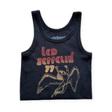 Rowdy Sprout Led Zeppelin Ribbed Tank 7-12 ~ Black