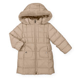 Mayoral Girls Long Hooded Puffer Coat ~ Mole