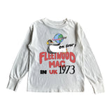 Rowdy Sprout Baby Fleetwood Mac Penguin 1973 l/s Tee ~ Vintage White