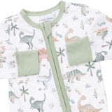 Angel Dear 2 Way Zipper Convertible Romper ~ Sweet Baby Dinos