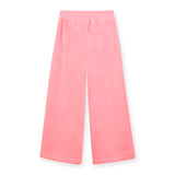 Billieblush Girls Ribbed Velour Hoodie & Wide Leg Sweatpants w/ Patches Set ~ Peach