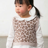 Mayoral Baby Girl Blouse w/ Attached Vest & Pants Set ~ Walnut