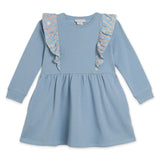 Stella McCartney Girls Fleece Dress w/ Star Print Ruffles ~ Blue