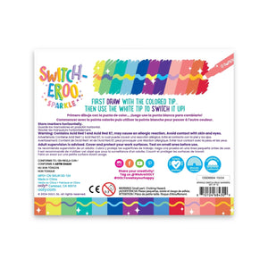Ooly Switch-Eroo Sparkle Glittery Color Changing Markers- Set of 12
