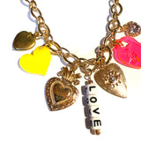 Gunner & Lux Valentine's Heart Charms Necklace