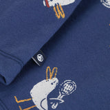 Petit Bateau Boys Seagulls Print s/s T-shirt ~ Navy