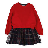 Mayoral Girls Dress w/ Sweater Set ~ Cherry