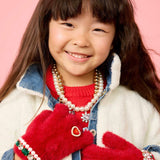 Super Smalls Ruby Red Jeweled Gloves