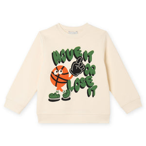 Stella McCartney Boys Move It or Lose It Sweatshirt ~ Cream