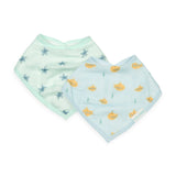 Loulou Lollipop Muslin Bandana Bib Set ~ Ocean Explorer