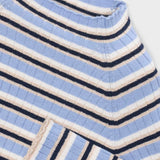 Mayoral Girls Ribbed Mock Neck Top 7-12 ~ Sky Mix