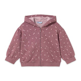 Mayoral Baby Girl Zip Hoodie, l/s Top & Pants Set ~ Violet