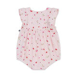 Petit Bateau Sleeveless Berry Print Bubble ~ Pink
