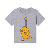 Stella McCartney Baby Boy Guitar Graphic s/s T-Shirt & Shorts Set ~ Grey/Yellow