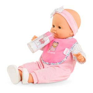Corolle Bib & Magic Milk Bottle Set