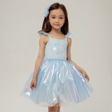 Petite Hailey Lily Shell Tutu Dress ~ Sky Blue