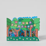 Wrap Happy Birthday Forest Surprise Shaped Card