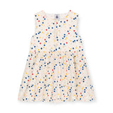 Petit Bateaus Sleeveless Dots Dress ~ White Multi