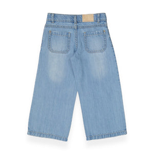 Mayoral Girls Lightweight Cropped Jeans 7-12 ~ Light Wash