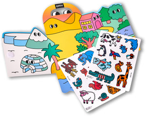 Omy Montessori Decor Stickers ~ Animals