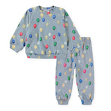 Molo Baby Disc Sweatshirt & Simeon Sweatpants Set ~ Smiling Balloons